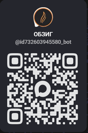 QR-код для связи с поддержкой в MAX